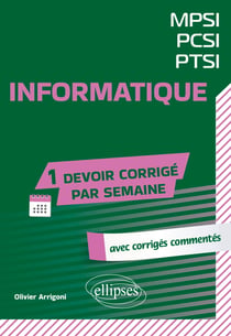 Informatique : MPSI-PCSI-PTSI