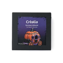 KIT CREATIF PEINTURE SUR SUPPORT CAROSSE CITROUILLE HALLOWEEN