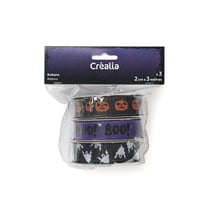 Lot de 3 rubans Halloween - 2 cm x 3 m - Créalia