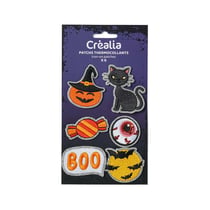 Lot de 6 patchs thermocollants brodés - Halloween - Créalia