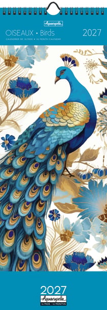 Calendrier longs 2027 Pictura - Oiseaux