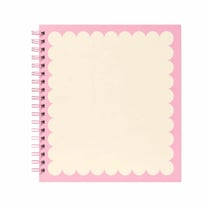 Carnet Créalia - Beige et rose - 24 x 26 cm - 80 pages unies