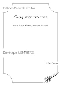 Cinq miniatures : deux flûtes, basson et cor