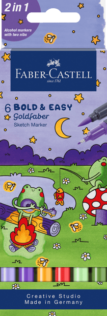 Set de 6 Sketch Marker Goldfaber Bold & Easy - Faber Castell