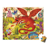 Puzzle 54 pièces - Le royaume de dragons - Janod