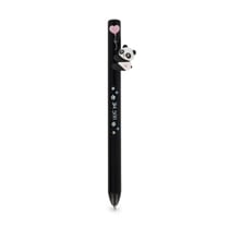 Stylo bille rétractable Legami - Panda - noir