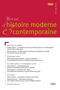 Revue d'histoire moderne et contemporaine n.73-2 : Avril-juin 2026