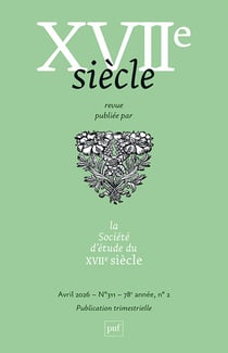 Revue XVIIe siècle n.311 (édition 2026)