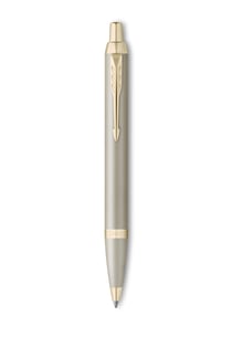 Stylo bille Parker - IM Touche Finale beige or - Bleu - Pointe moyenne