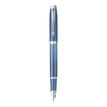 Stylo plume Parker® IM Writing Rituals Blue CT - Finition Chromée - Corps bleu avec dégradé - Plume Moyenne - Avec une cartouche Encre bleue