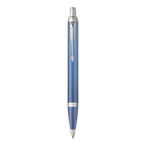 Stylo bille Parker® IM Writing Rituals Blue CT -Finition  Chromée - Corps bleu avec dégradé - Pointe moyenne - Avec une recharge d'encre bleue