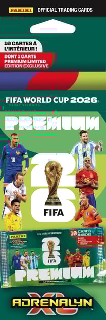 Blister 1 pochette premium de 10 cartes - Coupe du monde de la FIFA 26™ jeu de cartes à collectionner