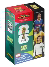 Dream box 50 cartes - Coupe du monde de la FIFA 26™ jeu de cartes à collectionner - 24 cartes exclusives sur les Légendes + 1 carte Dream Box Momentum + 25 cartes de base