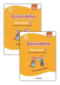 Animaths : CE1 : Fichier 1 + Fichier 2 + Planches (édition 2026)