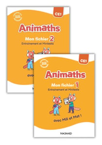 Animaths : CE1 : Fichier 1 + Fichier 2 + Planches (édition 2026)