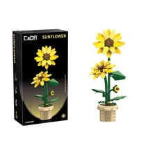 Fleur décorative à assembler CaDA Creative - Tournesol - 187pcs