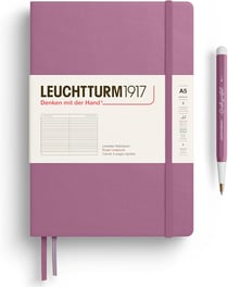 Carnet Leuchtturm 1917 - Dusty rose - A5 14,5 x 21 cm - 251 pages lignées