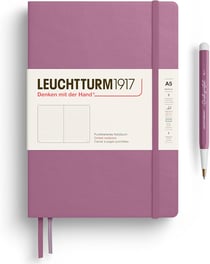Carnet Leuchtturm 1917 - Dusty rose - A5 14,5 x 21 cm - 251 pages pointillées