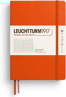 Carnet Leuchtturm 1917 - Pumpkin - A5 14,5 x 21 cm - 251 pages lignées
