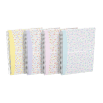 Cahier Oxford - B5 17,6 x 25 cm - Floral - modèles assortis - vendu à l'unité