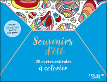 Souvenirs d'été : 20 cartes estivales à colorier