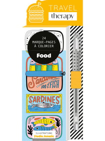 Marque-pages Food (+ stylo gel argent)