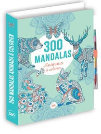 300 mandalas - animaux a colorier