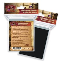 Lot de 100 protège-cartes Epic Forge - Mat - Noir - 100 microns