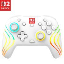 Manette Turtle Beach - Nintendo Switch 2 - Afterglow Wave - sans fil - blanc