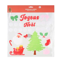 Décorations de fenêtre Joyeux Noël - Créalia