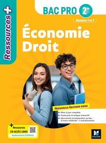Ressources + : Économie-Droit - 2de Bac Pro - Livre élève (édition 2026)
