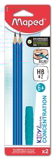 Lot de 2 crayons graphite Maped - Black'peps Kidy Learn