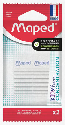 Lot de 2 gommes Maped - Kidy Learn
