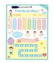 Tableau effaçable : J'arrête la tétine !