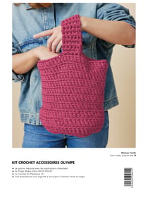 Fit de crochet Phildar - Sac Olympe - Rose/violet