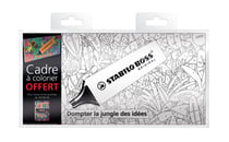 Cadre à colorier au numéro Stabilo - Pen 68 - motif Jungle