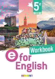 E for english : Anglais - 5e - Workbook - A1+>A2 (édition 2026)
