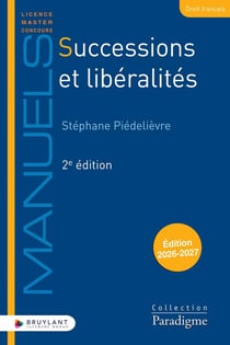 Successions et libéralités (édition 2026/2027)