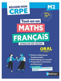 Réussir mon CRPE : Maths, Français - M2 - Épreuve de leçon - Oral (édition 2027/2028)