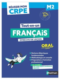Réussir mon CRPE : Français - M2 - Épreuve de leçon - Oral (édition 2027/2028)