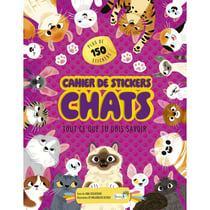 Cahier de stickers chats