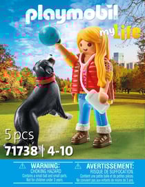 Playmobil - Jeune fille avec chien de montagne - 71738