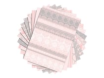 Bloc feuilles scrapbooking - Dentelle