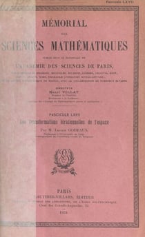 Les transformations birationnelles de l'espace