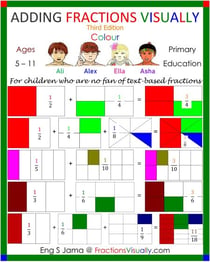 Adding Fractions Visually Third Edition Colour - Visual Mathematics Fractions, #3
