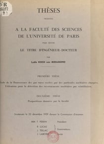 Étude de la fluorescence des gaz rares excités par des particules nucléaires chargées. Utilisation pour la détection des rayonnements nucléaires par scintillation - Suivi de Propositions données par la Faculté : la détection des rayonnements nucléaires...