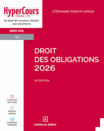 Droit des obligations - 2026 - 18ème édition