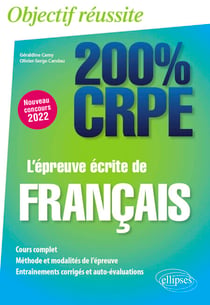 L'épreuve écrite de français - CRPE Nouveau concours 2022