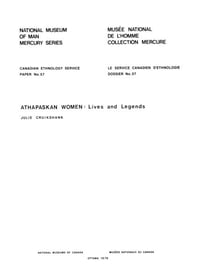 Athapaskan women - Lives and legends