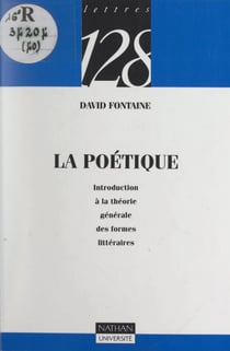 La poétique - Introduction à la théorie générale des formes littéraires